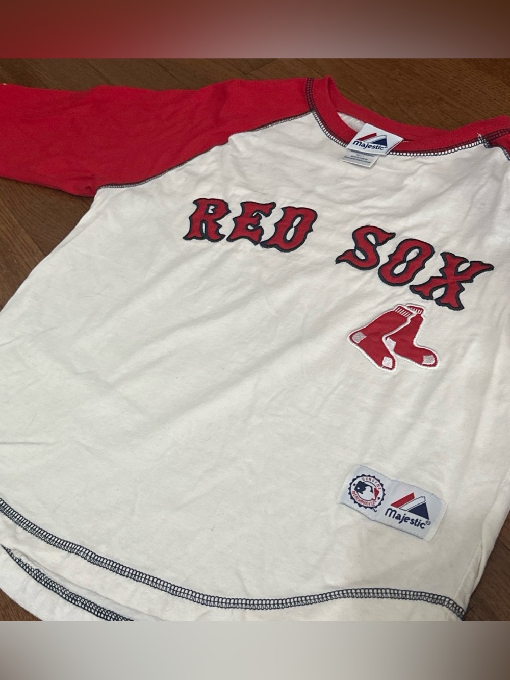 Y2K Majestic Kids Boston Red Sox Baseball Shirt- Size 8